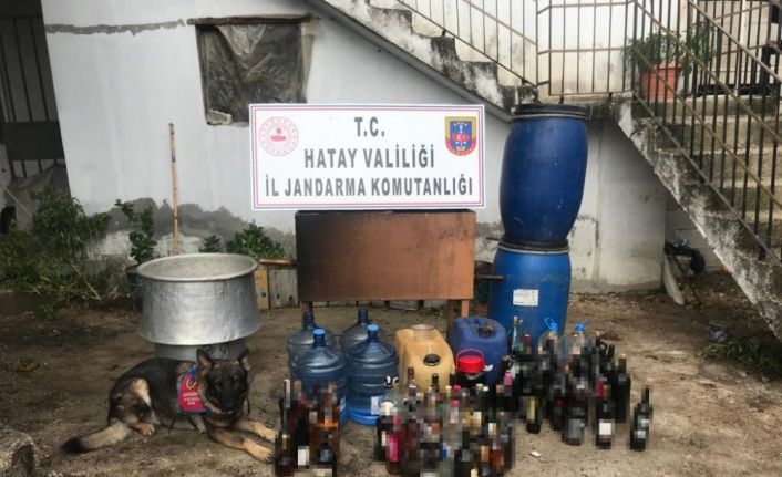 Hatay’da kaçak içki operasyonu