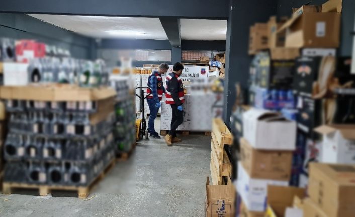 Jandarmadan Bahçelievler’de sahte içki operasyonu