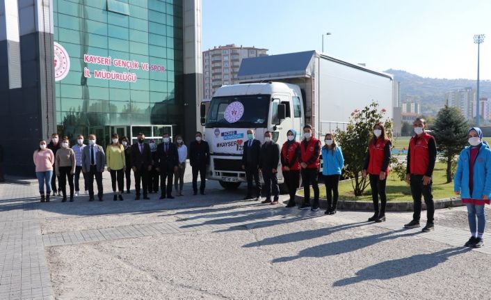 Kayseri Gençlik ve Spor İl Müdürlüğü, İzmir’e yardım için seferber oldu