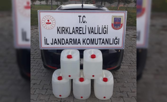 Kırklareli’de 620 kilo tütün ile 400 litre kaçak içki ele geçirildi