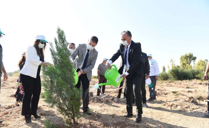 Muratpaşa’da fidanlar toprakla buluştu