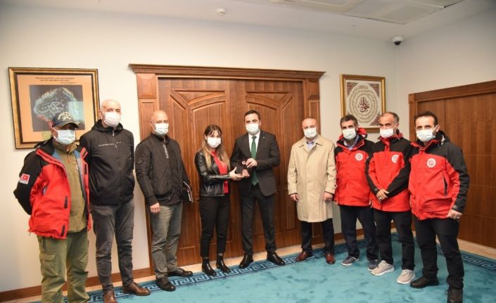 Özlü, ANDA arama kurtarma ekibini ağırladı