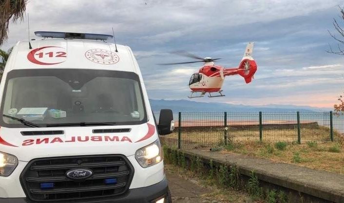 Pandemi nedeniyle hasta sayısı düşünce hava ambulansının uçuş sayısı da düştü