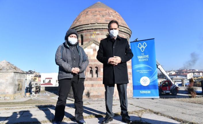 Saltuklu Yılı etkinlikleri öncesi tarihi eserlerin depreme karşı dayanıklılığı ölçülüyor