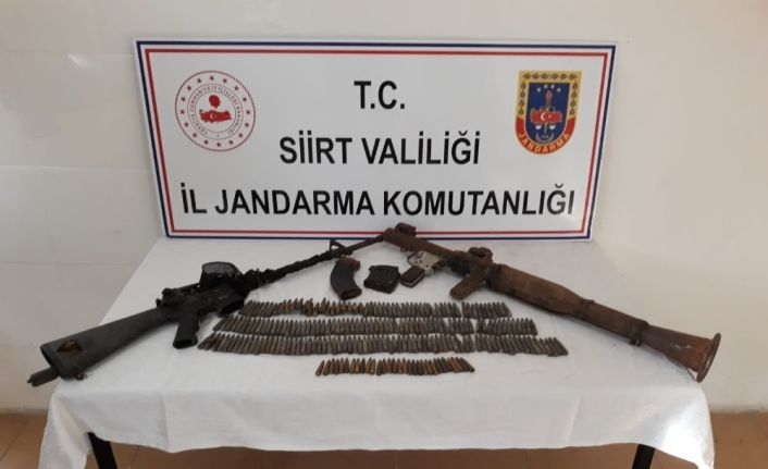 Siir’te PKK’lı teröristlere ait mühimmat ele geçirildi
