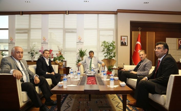 STSO Başkanı Kuzu Siirt Üniversitesi Rektörü Şındak’la bir araya geldi
