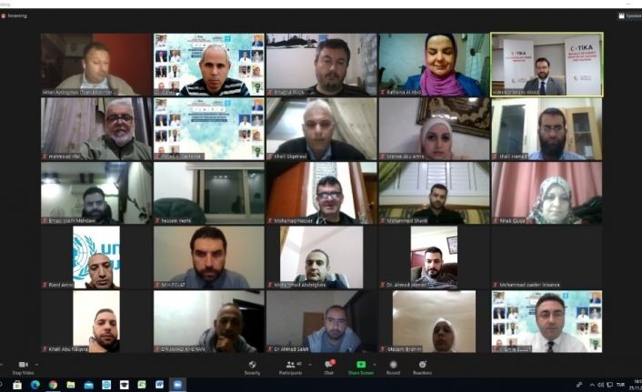 TİKA’dan 4 ülkedeki UNRWA doktorlarına COVID-19 ile Mücadele Eğitimi