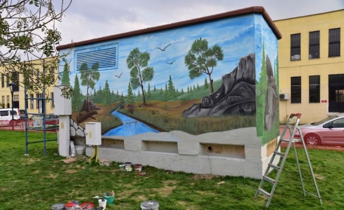 Trafolar büyükşehirle estetik görünüme kavuşuyor