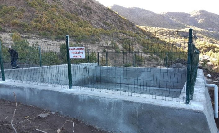 Tunceli’de sulama havuzu ve hat yapım projesi tamamlandı