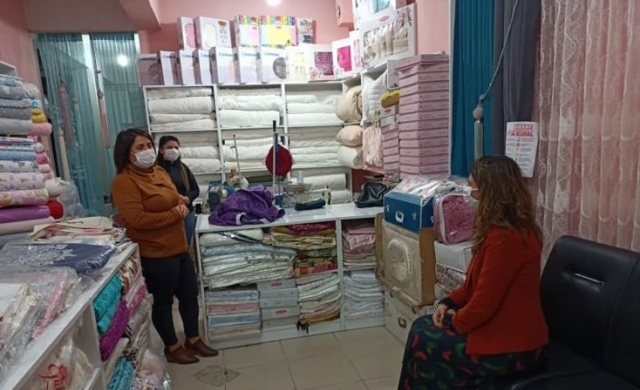 Vali Hüseyin Öner’in eşi Zehra Mine Öner, girişimci kadın esnafı ziyaret etti