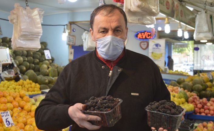 Yazın 10 liraya satılan karadut, kışın 50 liradan tezgahlardaki yerini aldı