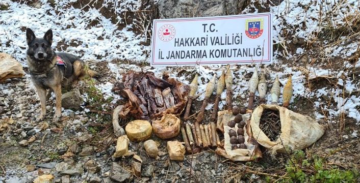 Yüksekova’da çok sayıda mühimmat ele geçirildi