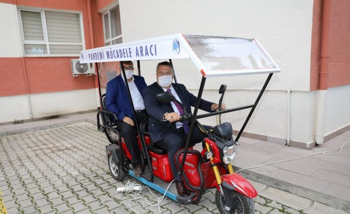 Yunusemre Belediyesinden pandemiyle mücadeleye araç desteği