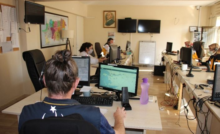 Aydın 112 Komuta Kontrol Merkezi’nde çağrı sayısı 2 kat arttı