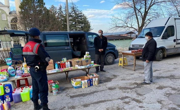 Çavdarhisar’da Jandarma ve polisten Korona virüs denetimi
