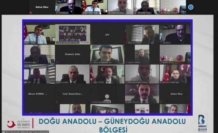 Çevrim İçi “Yerelde Basın Buluşmaları”nın ikincisi Doğu Anadolu ve Güneydoğu Anadolu bölgeleri özelinde gerçekleştirildi