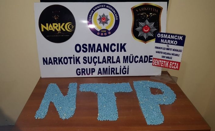 Çorum’da 4 bin 455 ekstasy hap ele geçirildi