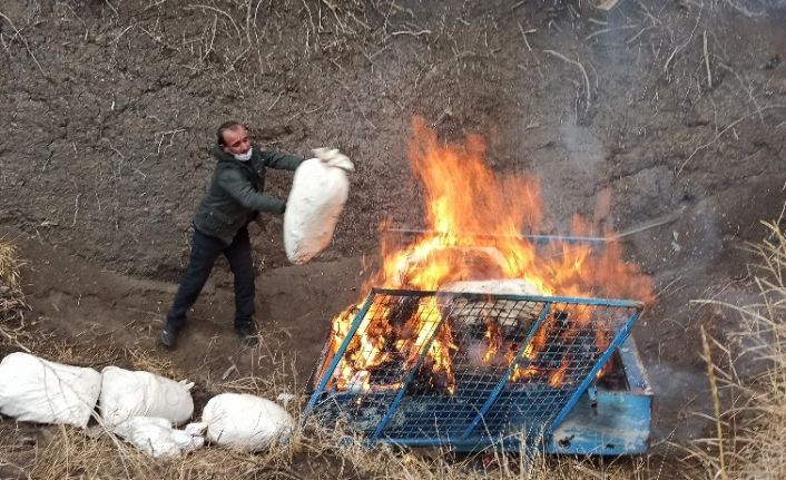 Çorum’da ele geçirilen 321 kilo uyuşturucu madde imha edildi