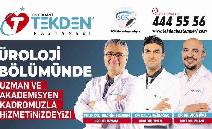Denizli Tekden Hastanesinden uyarı; “Prostattan korkmayın, geç kalmaktan korkun”