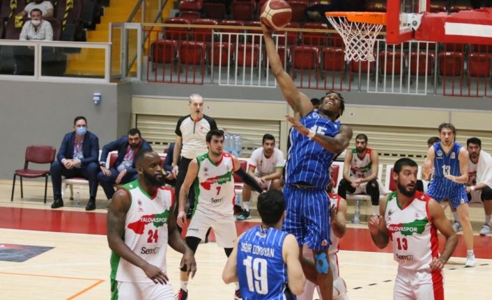 Erkekler Basketbol 1. Ligi: Yalovaspor: 58 - Kocaeli Büyükşehir Belediyesi Kağıtspor: 70