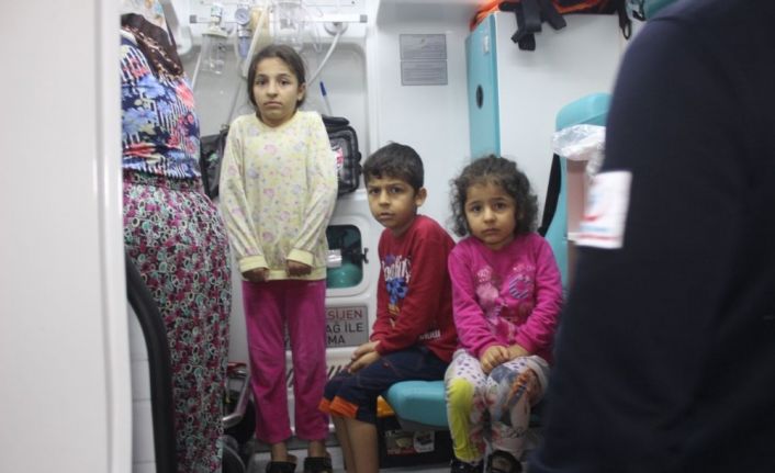 Gaz sıkışması olan kombi patlayınca 7 kişilik aile korku ile kendini dışarı attı