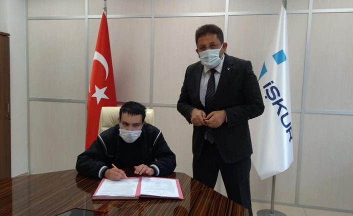 Görme engelli Erçetin İŞKUR desteği ile kendi işinin sahibi olacak