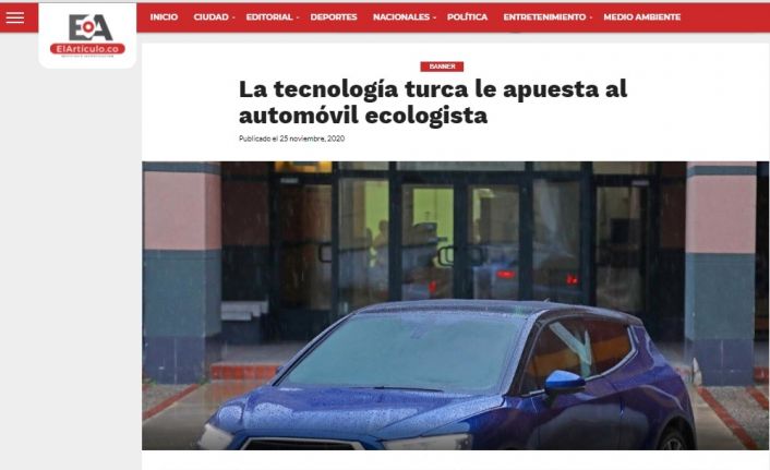 KKTC’nin yerli ve milli otomobili GÜNSEL, dünya basınında büyük ses getirdi