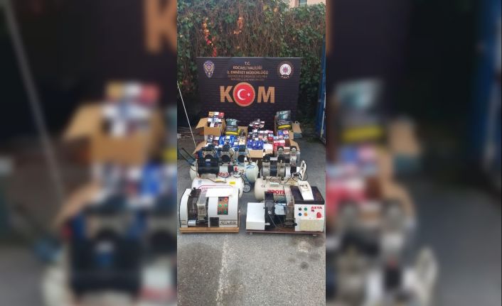 Kocaeli’de binlerce makaron ele geçirildi