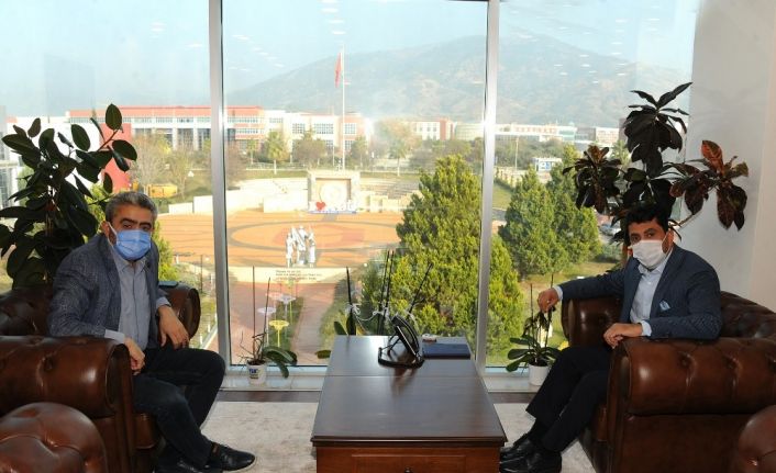 MHP Aydın İl Başkanı Alıcık, Rektör Aldemir ile görüştü