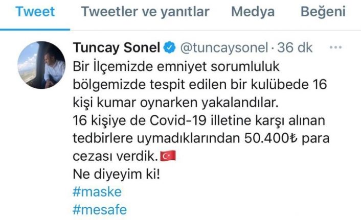 Ordu’da kumar oynayan 16 kişiye 50 bin 400 lira ceza