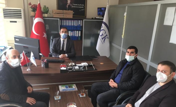 Sağlık-Sen Şırnak Şube Başkan Yardımcısı Yalçın, SGK Müdür Vekili Tatar ile görüştü