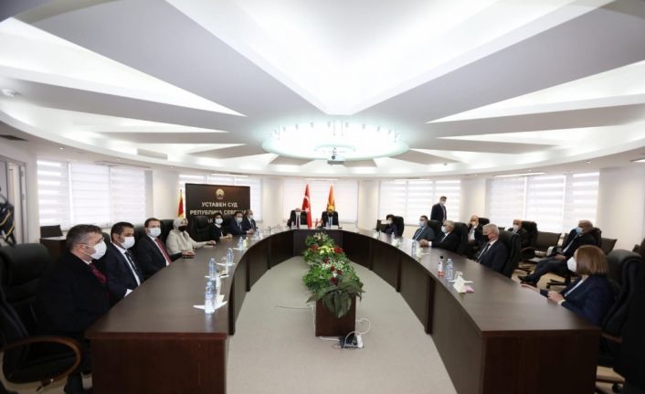 TBMM Başkanı Şentop, Kuzey Makedonya Anayasa Mahkemesi Başkanı Murat ile görüştü