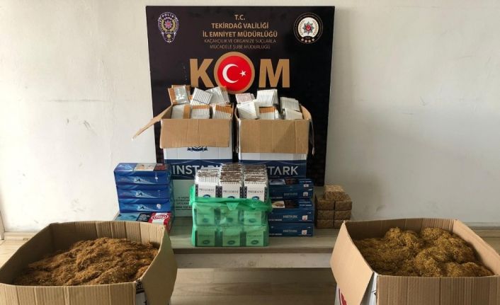 Tekirdağ’da kaçak tütün operasyonu