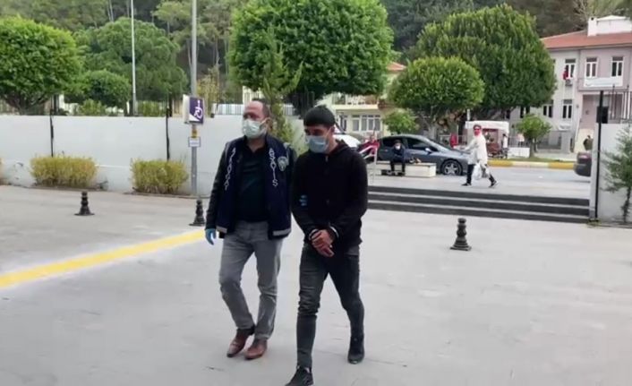 Tutuklanan motosiklet hırsızına kısıtlamayı ihlal ve maske takmadığı için 4 bin 50 TL para cezası