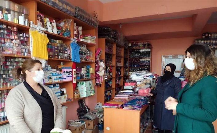 Vali Hüseyin Öner’in eşi Zehra Mine Öner kadın girişimci esnafı ziyaret etti