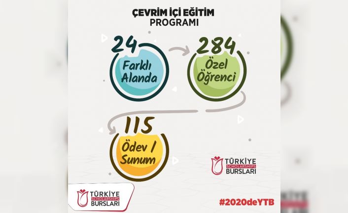 YTB, Türkiye mezunları ve uluslararası öğrencilere eğitimler vererek mali destek sağladı