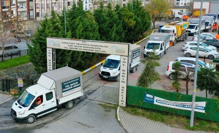 Esenyurt Belediyesi 66 araç ve 2 bin ton tuz stoğuyla kışa hazır
