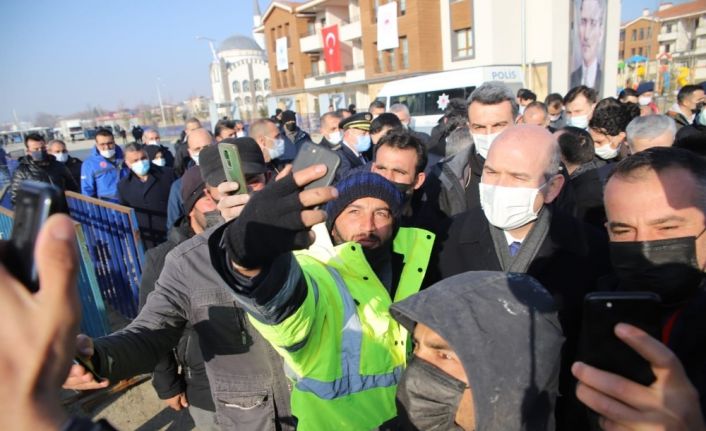 İçişleri Bakanı Süleyman Soylu, 8 bininci deprem konut teslim töreni için Elazığ’da