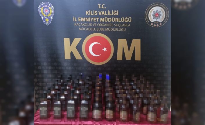 Kilis’te sahte içki operasyonu