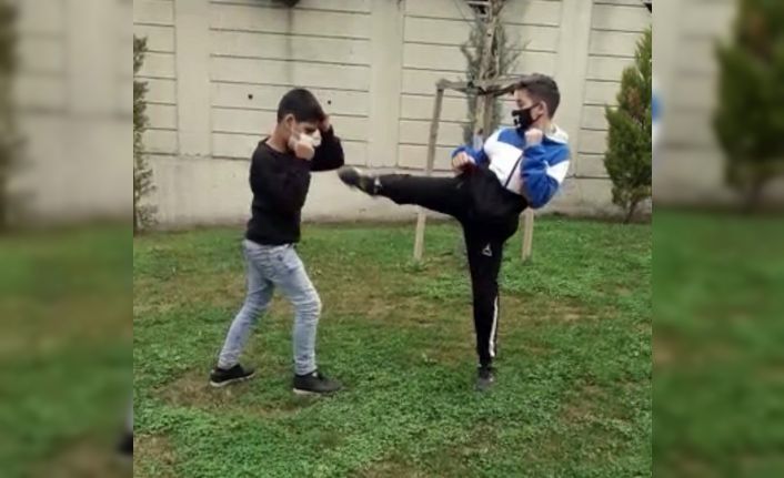 Kungfucular parkları spor salonuna çevirdi