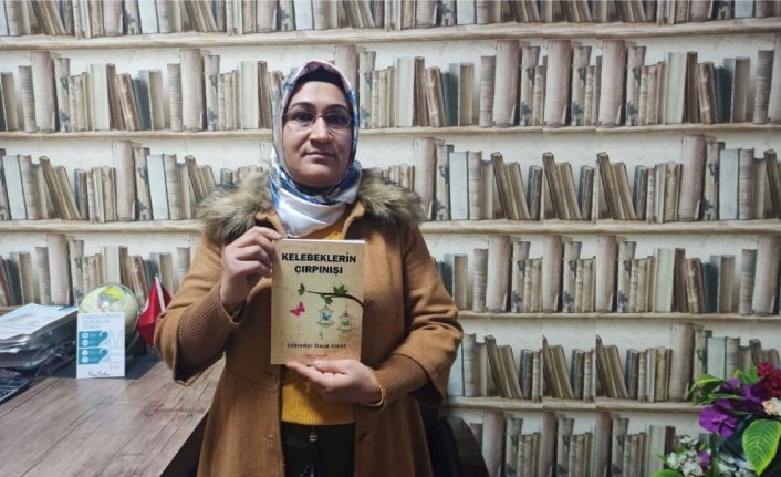 Ortaokulu okuyamayan 3 çocuk annesi gizli gizli tuttuğu notları kitaba dönüştürdü