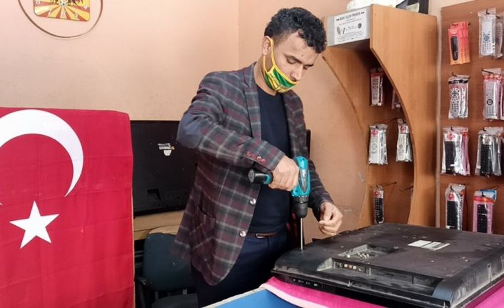 Pandemide bozulan televizyonlar tamircilerin yüzünü güldürdü