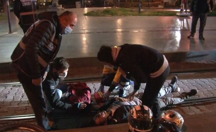 Sebep olduğu kaza sonrası motosiklet sürücüsünün başından bir an olsun ayrılmadı