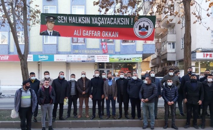 Şehit Emniyet Müdürü Okkan, onursal başkanlığını yaptığı Diyarbakırspor tarafından anıldı