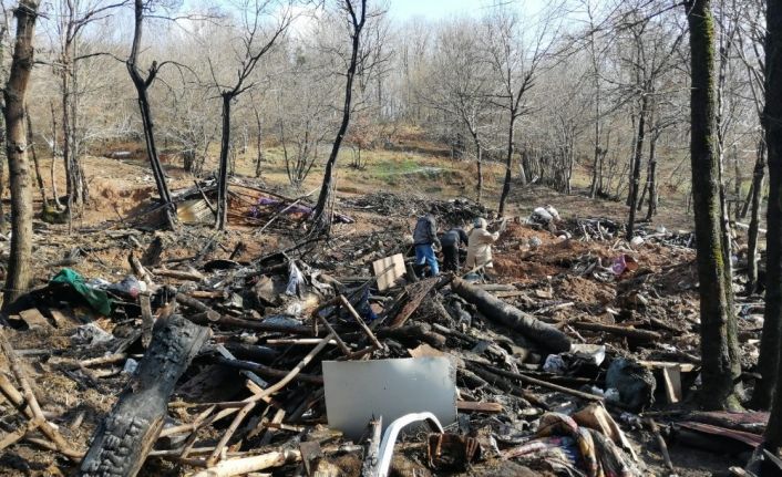 Yangında onlarca hayvanı telef olan yaşlı kadının “Anayım ben ana” feryadı