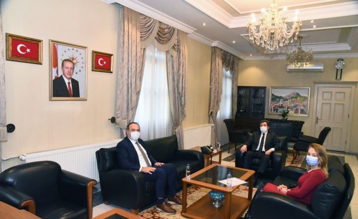 Yatağan Termik Enerji Genel Müdürü Korhan Tiryaki, Vali Tavlı’yı ziyaret etti
