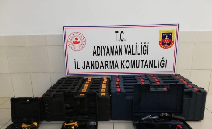 Adıyaman’da faturasız 30 adet matkap ele geçirildi