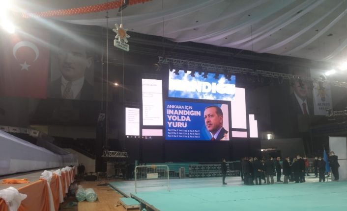 AK Parti’nin Ankara 7. Olağan Kongresi için hazırlıklar devam ediyor