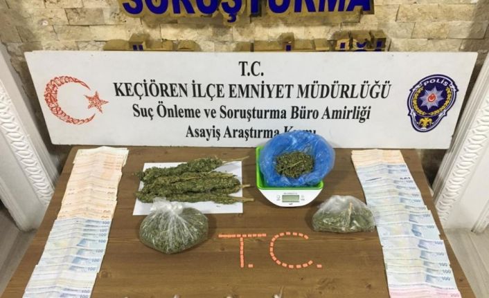 Ankara’da toplam 46 suç kaydı bulunan 3 kişi uyuşturucu madde ile yakalandı