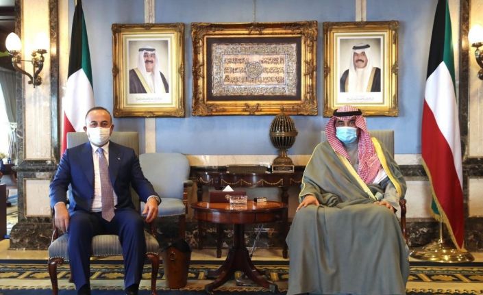 Bakan Çavuşoğlu Kuveyt Başbakanı Sabah ile görüştü